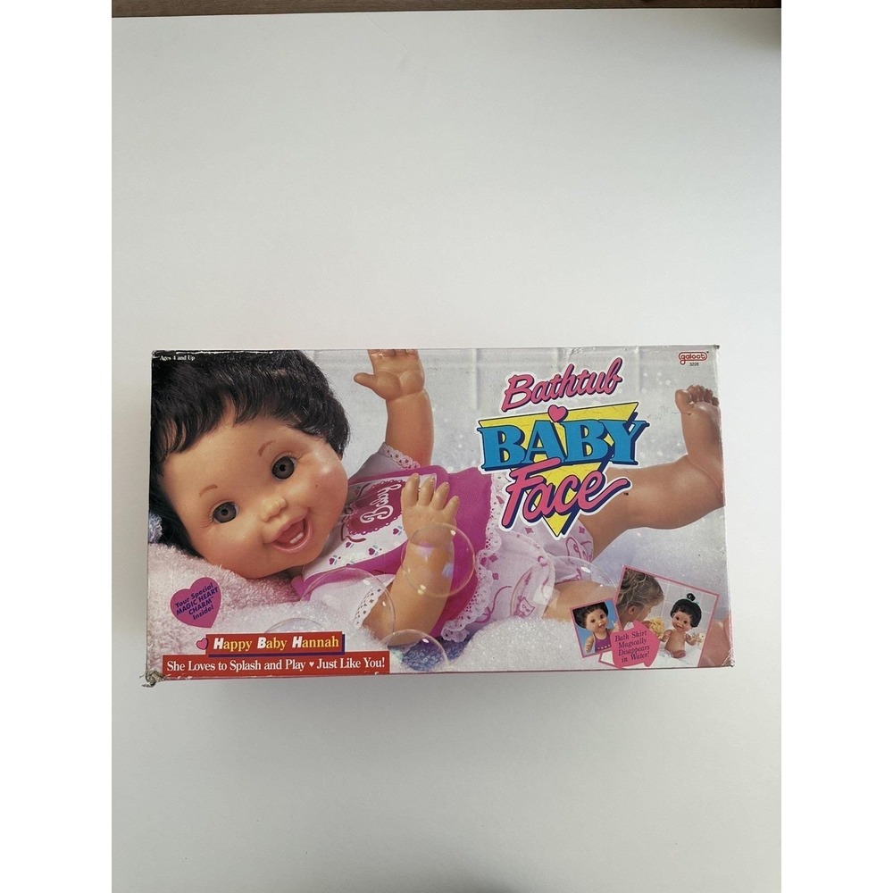 Galoob Baby Face Doll Bathtub Hannah New in Box 13" Tall Rare